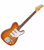 Guitarra Eléctrica Vintage VRBT72HB Revo Series - Tipo Telecaster P90 Trio en Color Honeyburst