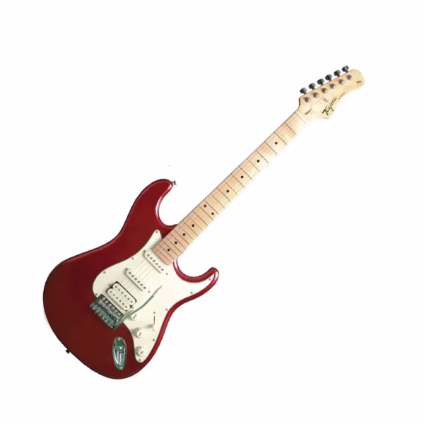 Guitarra Eléctrica tipo stratocaster (HSS) Tagima TG-540 MR L/MG Roja/ placa Mint - Imagen 1
