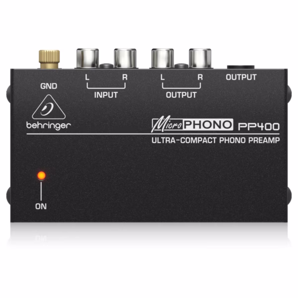 Behringer MicroPHONO PP400 – Preamplificador Compacto para Tornamesa - Imagen 1