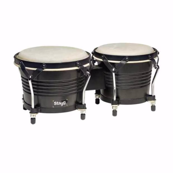STAGG - BW-200BK - Bongó Latino 7.5” + 6.5” – Color Negro - Imagen 1