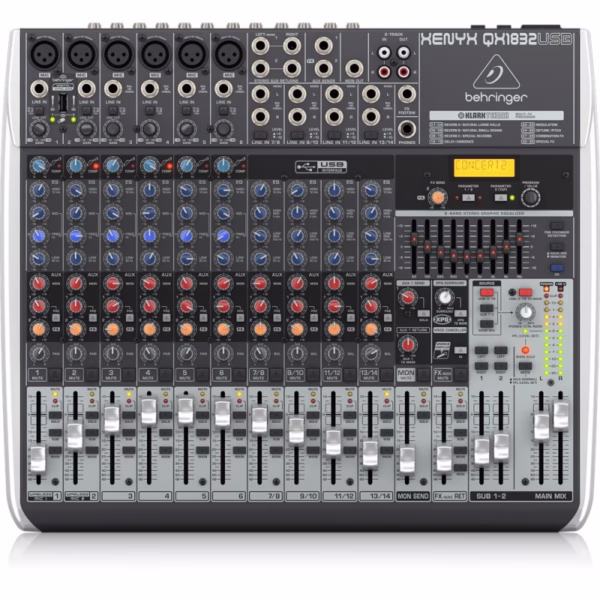 Behringer Xenyx QX1832USB – Mezclador Analógico de 18 Canales con Efectos y USB - Imagen 1