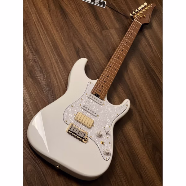 Guitarra Eléctrica Soloking MS-1 Classic MKII Olympic White - Jescar® EVO Gold - Imagen 7