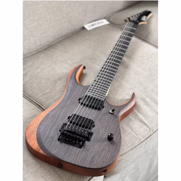 Guitarra Eléctrica Soloking ELS-7 FR Natural - 7 Cuerdas con Floyd Rose y Diapasón de Ébano - Imagen 6