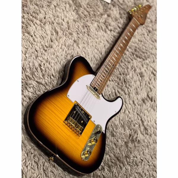 Guitarra Eléctrica Soloking MT-1 FM 22 Deluxe Hotrail - Brown Sunburst - Imagen 2