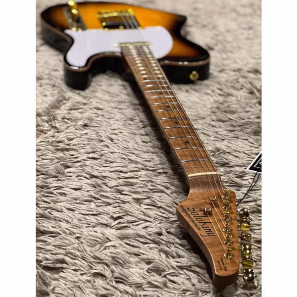 Guitarra Eléctrica Soloking MT-1 FM 22 Deluxe Hotrail - Brown Sunburst - Imagen 6