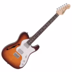 Guitarra Eléctrica Tipo Telecaster Semi-hollow Tobacco Burst Vintage V72HFTB