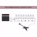 JOYO PXL8 - Pedal Controlador 8 FX Loop Programable con True Bypass (Negro) - Imagen 4