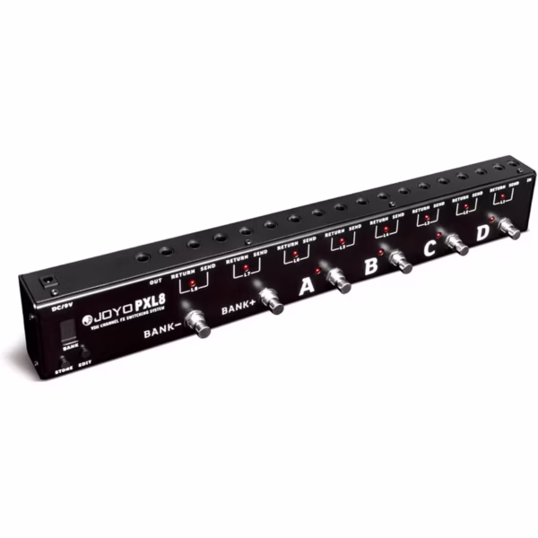 JOYO PXL8 - Pedal Controlador 8 FX Loop Programable con True Bypass (Negro) - Imagen 2