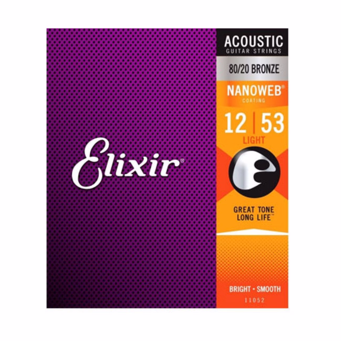 68280987866132-1.avif Elixir 11052 - Set Cuerdas Guitarra Acustica Nanoweb 80/20 Bronze Extra Light 12-53 - Imagen 1