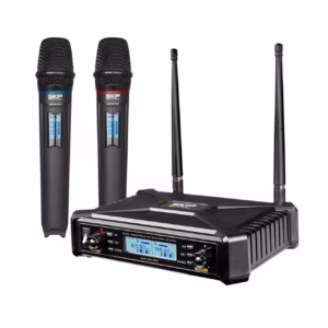 Skp Uhf600Pro - Microfono Inalambrico Doble De Mano Multifrecuencia