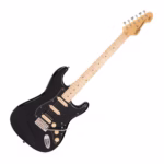 Vintage V6Hmbb - Guitarra Electrica Stratocaster Hss Boulevard Black Brazo Maple