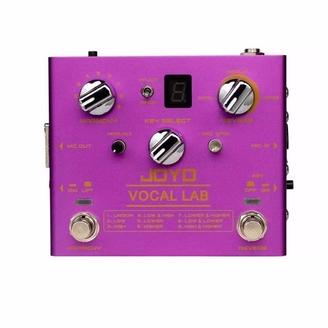68280993051610-1.avif Joyo R16 - Pedal Vocal Lab Armonizador & Reverb - Imagen 1