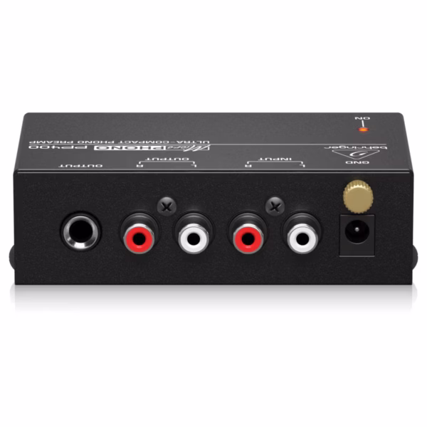 Behringer MicroPHONO PP400 – Preamplificador Compacto para Tornamesa - Imagen 3