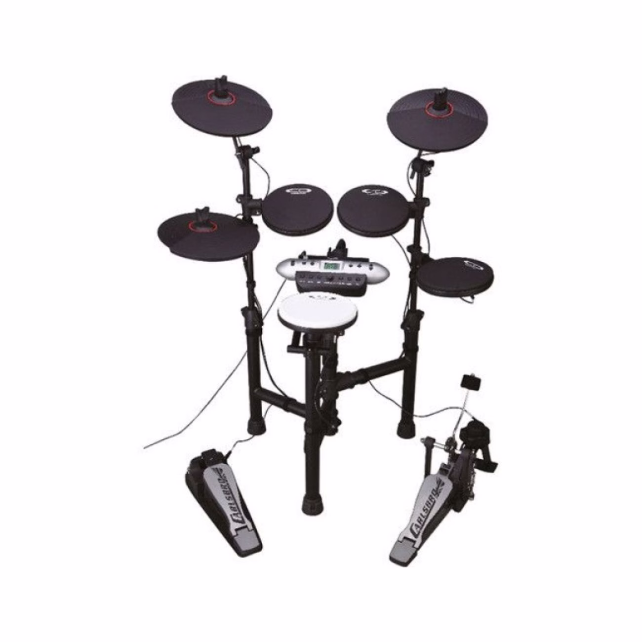 68280994030065-1.avif Carlsbro Csd130Bp1 - Bateria Electronica Rack 5 Pads 3 Platillos + Sillin Y Audifonos - Imagen 1