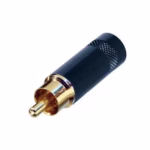 Rean - Nys352Bg - Rca Volante Negro Conector Dorado