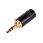 Rean - Nys231Bg Conector Plug 3.5Mm Negro C/Punta Oro