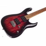 Guitarra eléctrica Cort X100-OPBB -  Open Pore Black Cherry Burst - Imagen 3