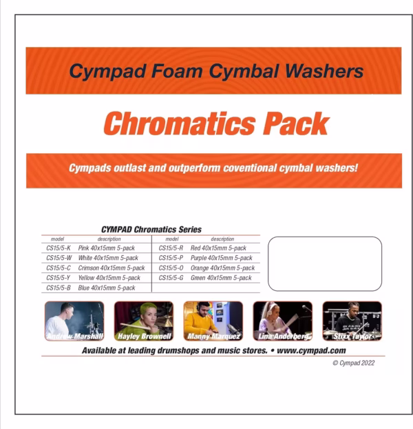 Cympad - Cs15/5-W White - Pack 5 Fieltros 40/15mm Blanco - Imagen 7