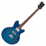 Bajo Eléctrico Semi-Acústico Vintage VRS450BL de 4 Cuerdas - Color Blueburst