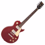 Guitarra Eléctrica Vintage V10WR Tipo Les Paul - Wine Red con Pastillas Entwistle