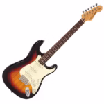 Guitarra Eléctrica Vintage V60SB Stratocaster SSS - 3 Tone Sunburst con Pastillas Entwistle