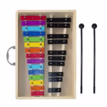 Metalófono Cromático 25 Tonos Caja Madera