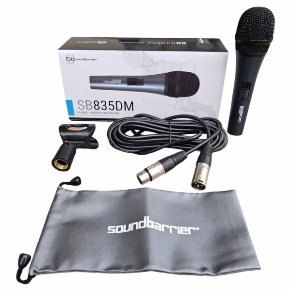 Micrófono Dinámico SoundBarrier SB835DM para Voz - Imagen 2