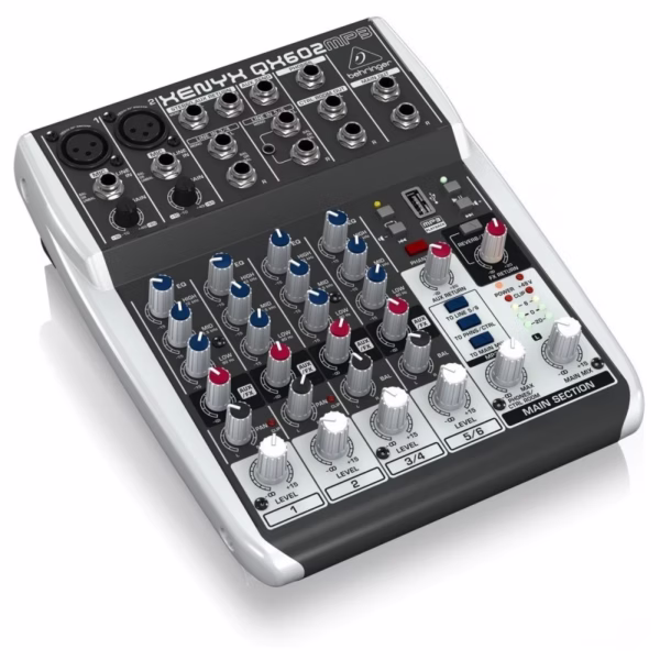 Behringer Xenyx QX602MP3 – Mezclador Analógico Compacto de 6 Entradas con MP3 y Efectos - Imagen 4