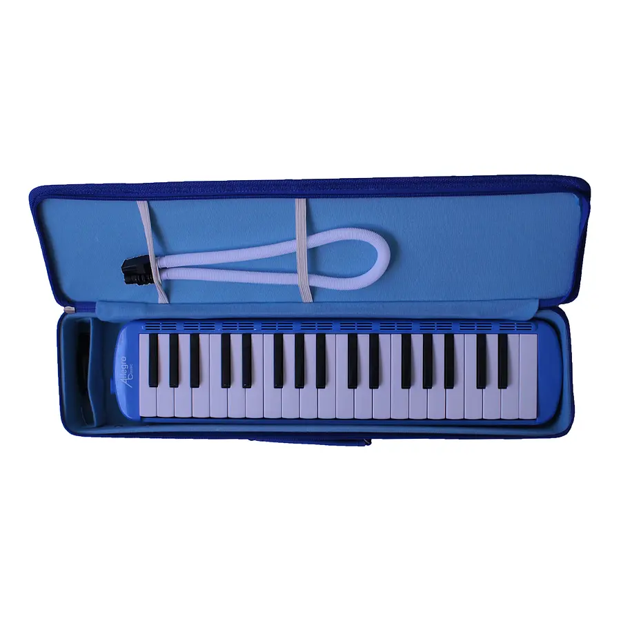 68280990388740-1 Melódica Allegro ALL37BL-D 37 Notas Azul con Estuche Semirrígido - Imagen 1