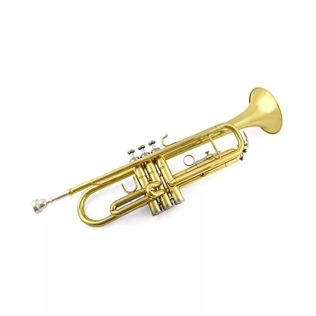 68373979645287 Trompeta Etinger TRO-82 Bb Dorada con Estuche - Imagen 1